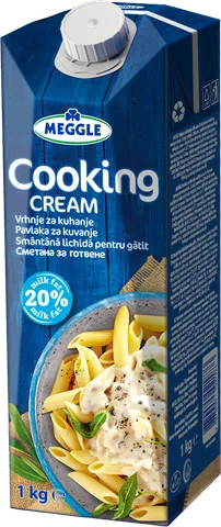 MEGGLE сметана за готвене 20% масленост, 1 кг