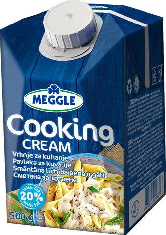 MEGGLE сметана за готвене 20% масленост, 500 г